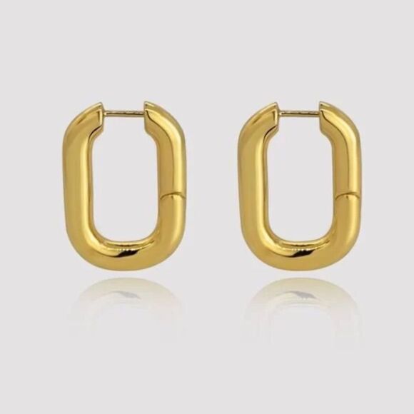 Miramira New York Lexington oval hoops. NWOT. - Picture 1 of 12